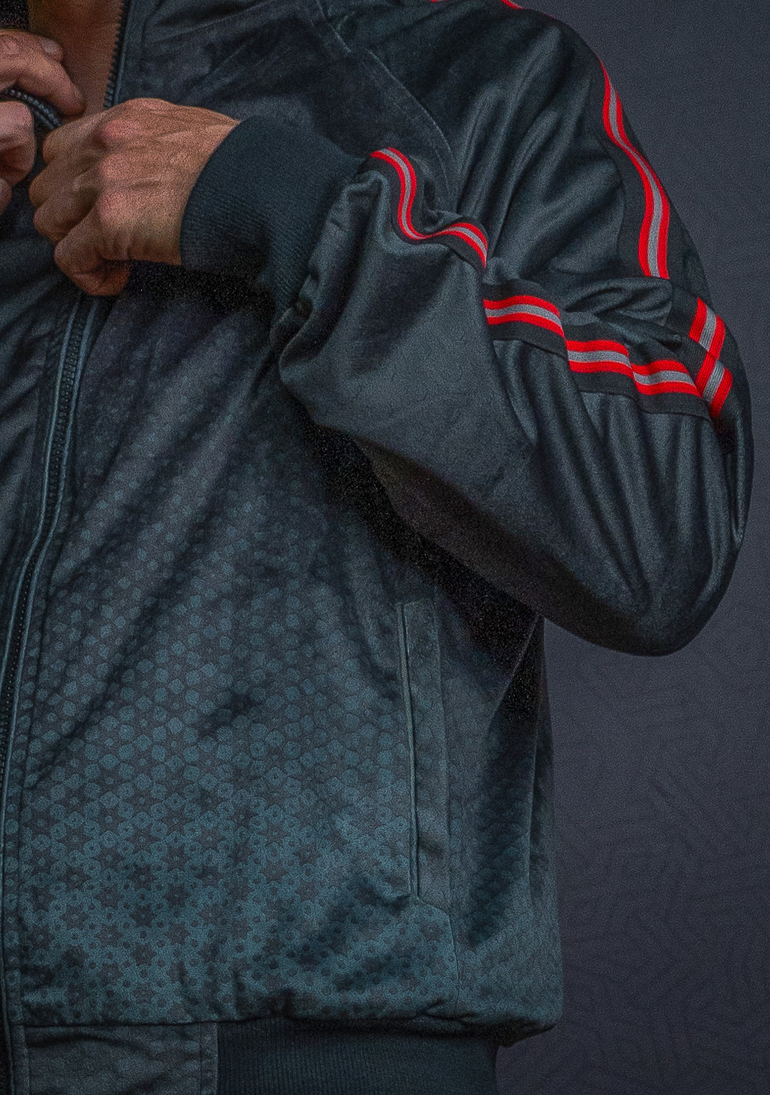 Tracksuit Hoodie Men / Velvet Fawn Redline - ARAKIS